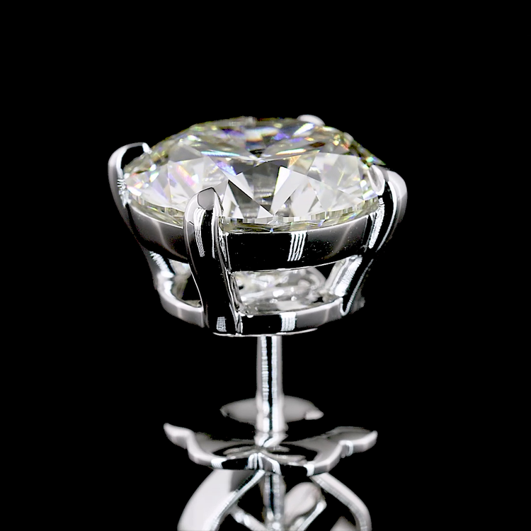 Lab Diamond Round Stud Earrings 0.80ct