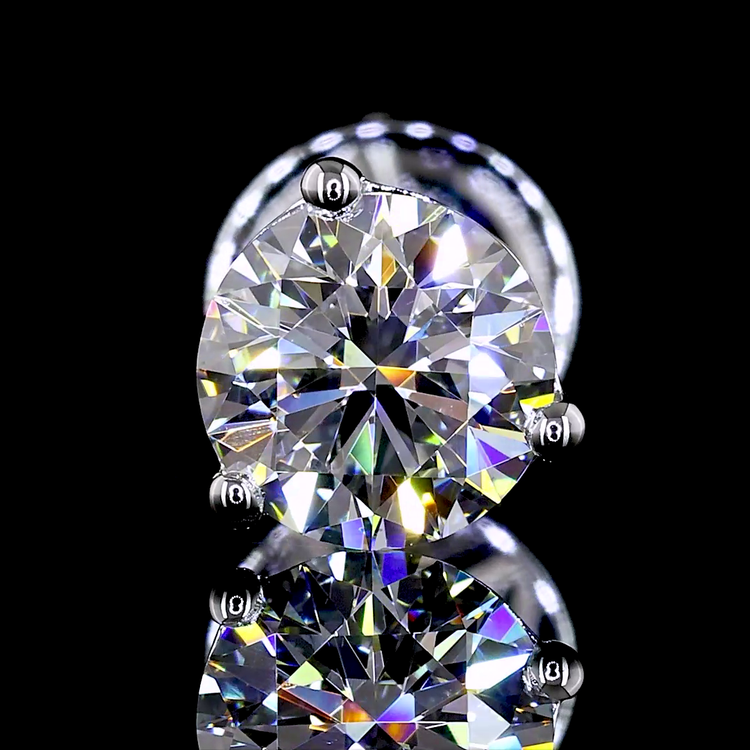 Lab Diamond Stud Earring 2.06ct