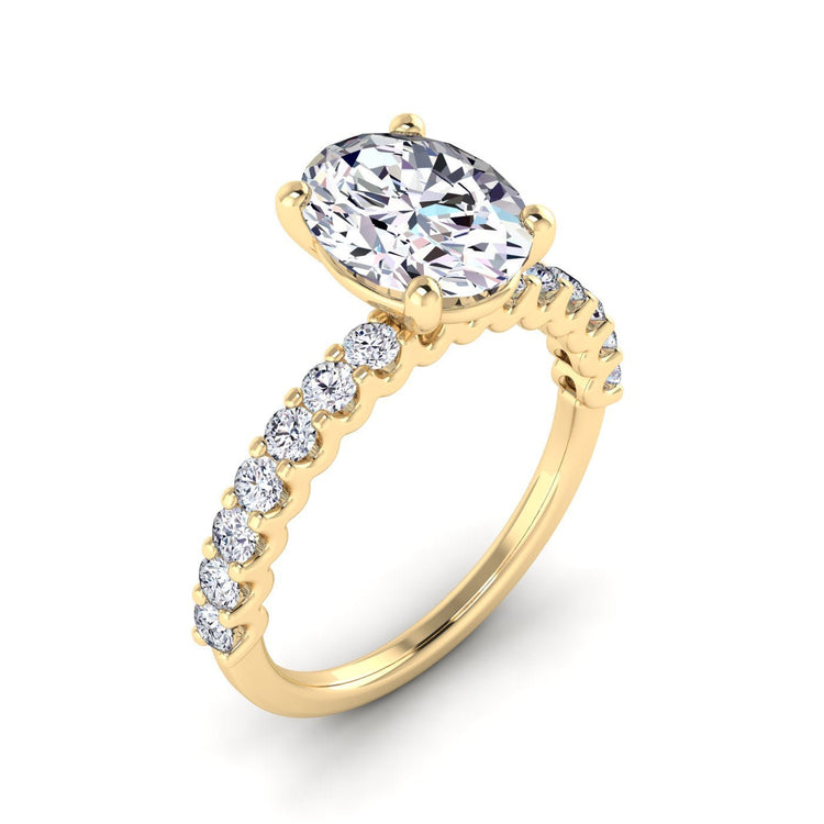 Petite U Prong Engagement Ring