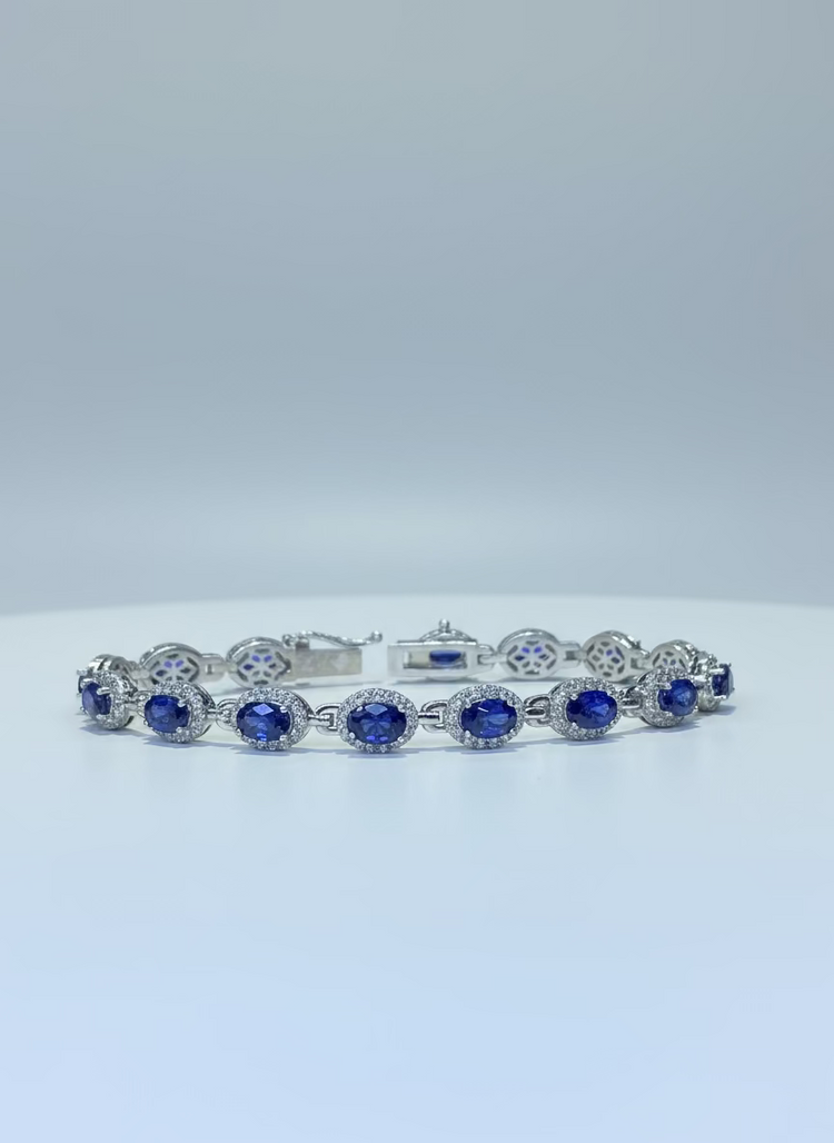 Sapphire Tennis Bracelet 2.13/9.75ct