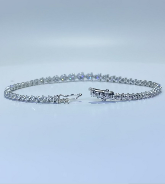 Graduating Tennis Bracelet 5.00ct