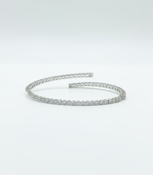 Diamond Tennis Bangle 4.10ct