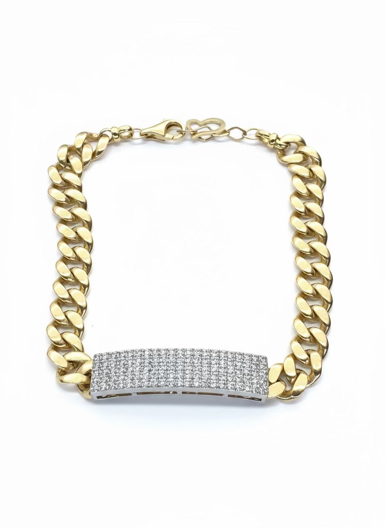 Cuban Diamond ID Bracelet 1.42 CT