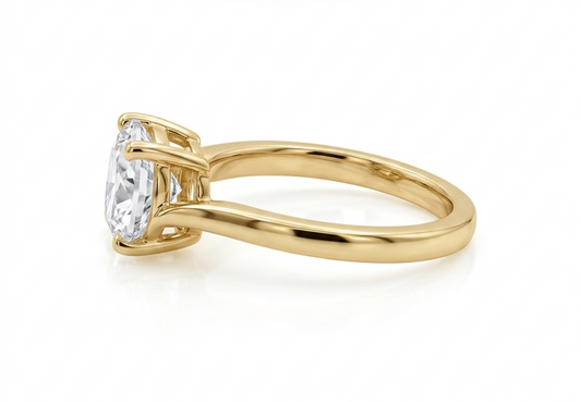 Diamond Twist Ring Oval 2.03ct