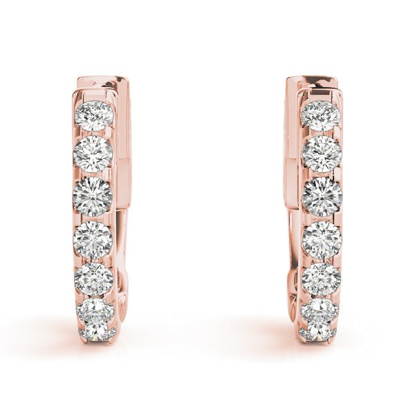 One Row Hoops 0.28Ct