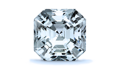 0.97 Carat Asscher Shape Lab Grown Diamond