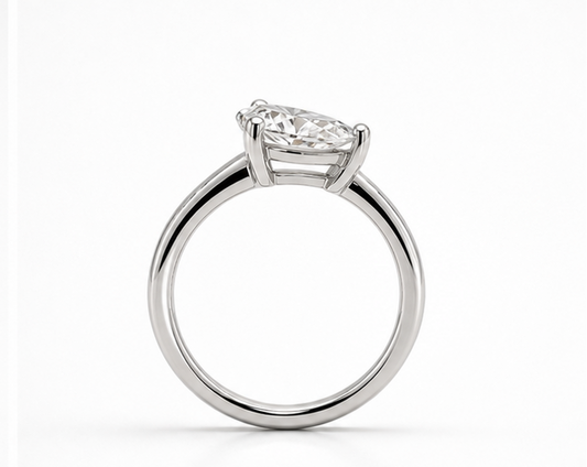 Diamond Pear Shape Pinky Ring 0.80ct