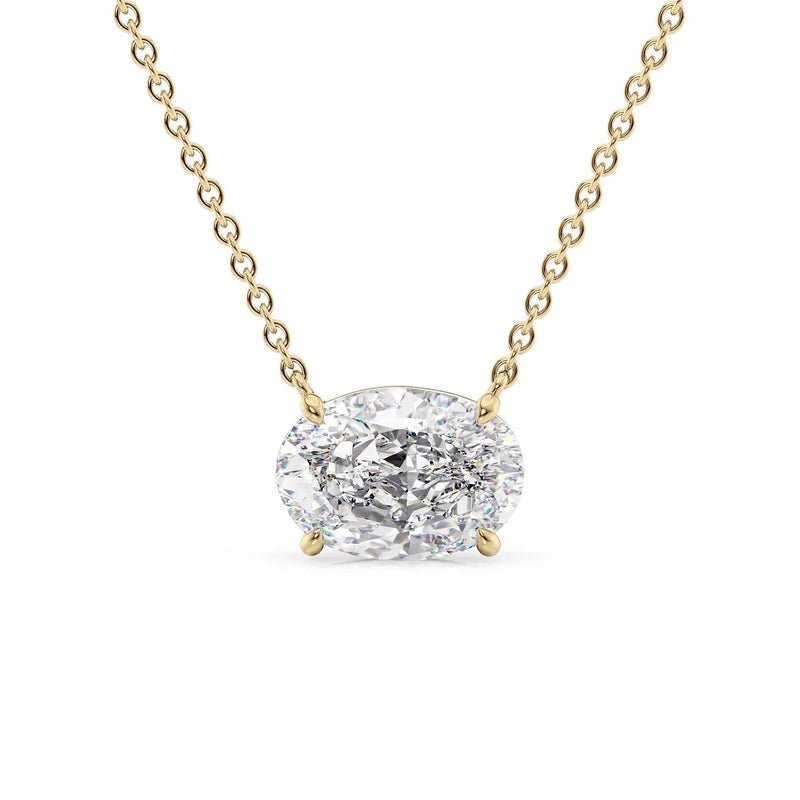Oval Solitaire Pendant 1.00ct - Gallo Jewelry LLC