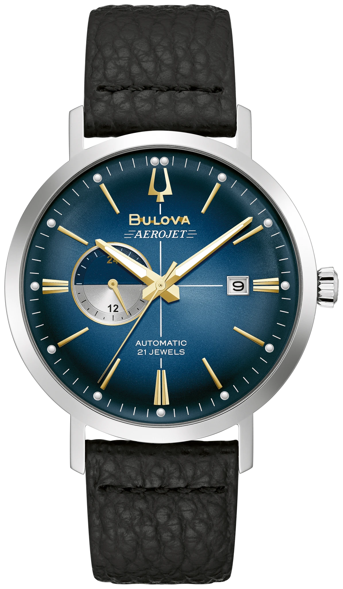 
                    Bulova 96B374 Aerojet automatic blue dial watch - front
                  