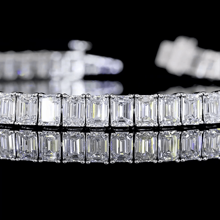 EMERALD TENNIS BRACELET 10.28CT