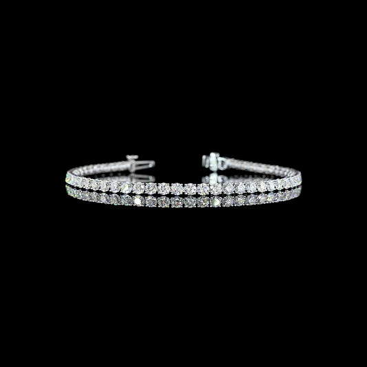 Lab Diamond Round Tennis Bracelet 5.52ct