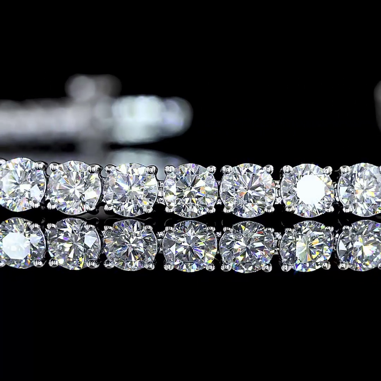 Lab Diamond Round Tennis Bracelet 5.52ct