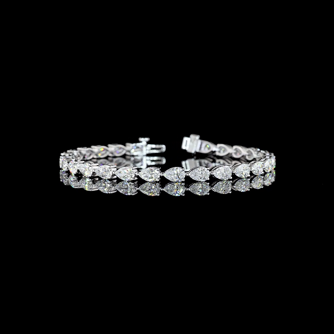 
                    Lab Diamond Pear Tennis Bracelet 9.21ct
                  