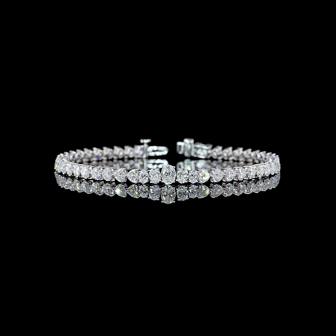 
                    Lab Diamond Mixed Shaped Tennis Bracelet 6.96ct
                  