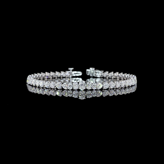 Lab Diamond Mixed Shaped Tennis Bracelet 6.96ct