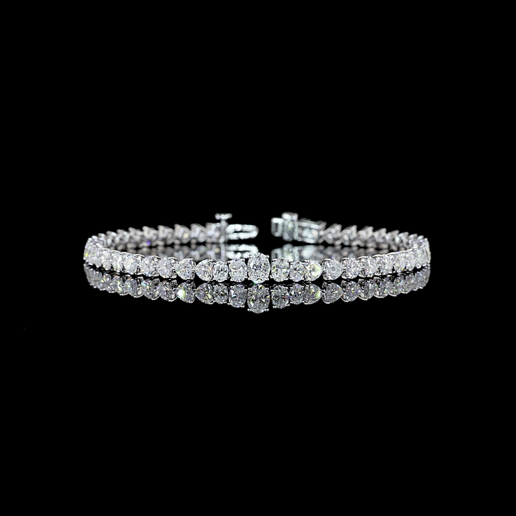 Lab Diamond Mixed Shaped Tennis Bracelet 6.96ct