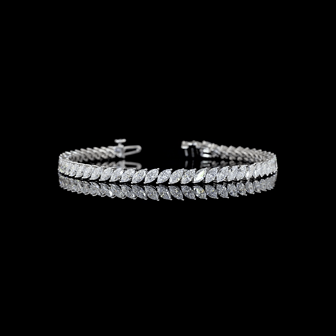 
                    MARQUISE TENNIS BRACELET 10.91CT
                  