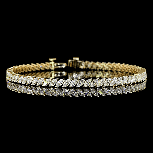 Lab Diamond Marquise Tennis Bracelet 4.63ct