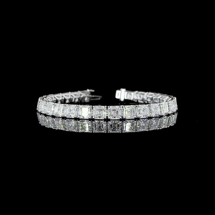 ASSCHER TENNIS BRACELET 30.69CT