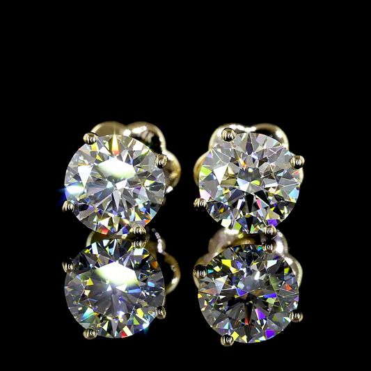 Lab Diamond Stud Earring 2.98ct