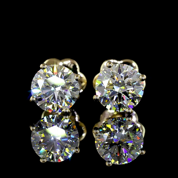 Lab Diamond Stud Earrings 1.97ct