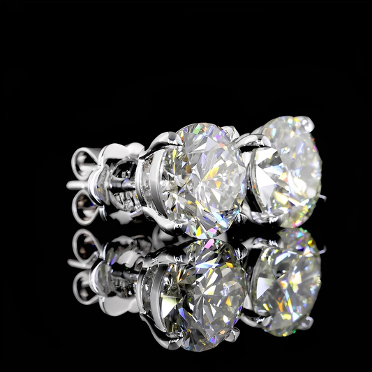 Lab Diamond Stud Earrings 3.06ct