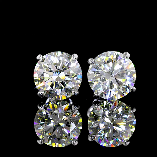 Lab Diamond Stud Earrings 2.38ct