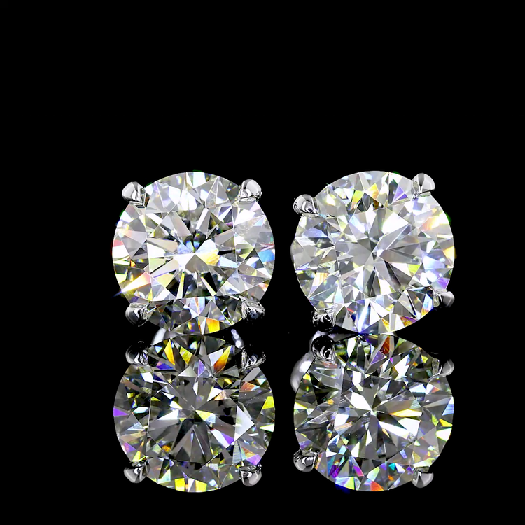 Lab Diamond Stud Earrings 2.38ct