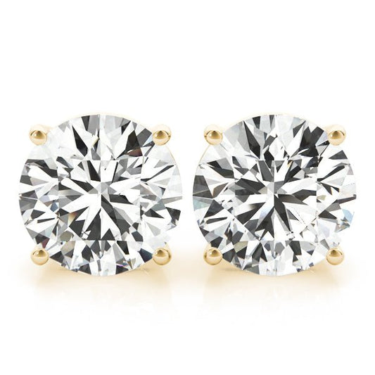 Lab diamond stud earrings 1.50ct in 14k white gold with brilliant sparkle and elegant design