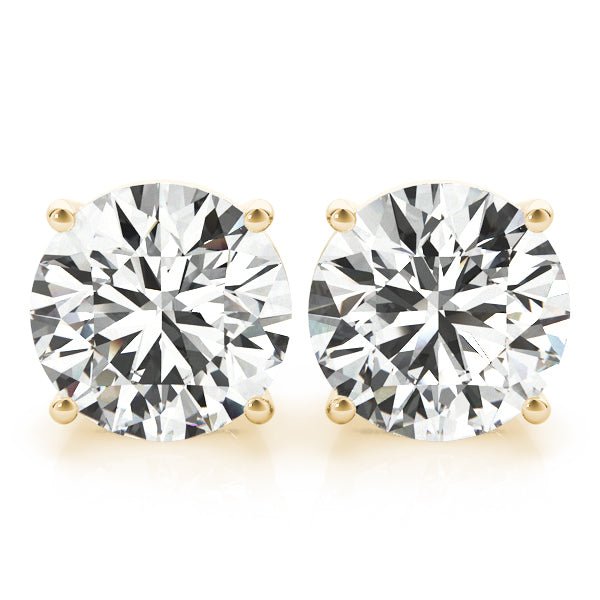 Lab diamond stud earrings 1.50ct in 14k white gold with brilliant sparkle and elegant design