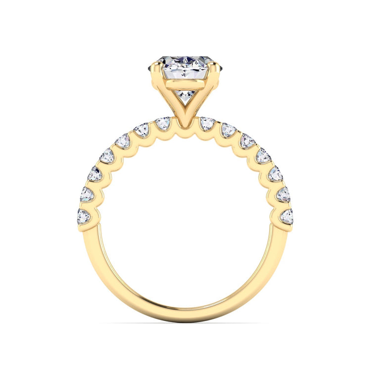 petite u prong engagement ring