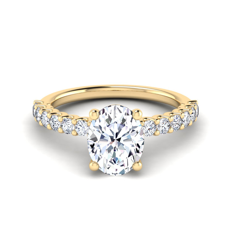 petite u prong engagement ring