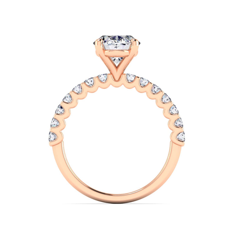 petite u prong engagement ring