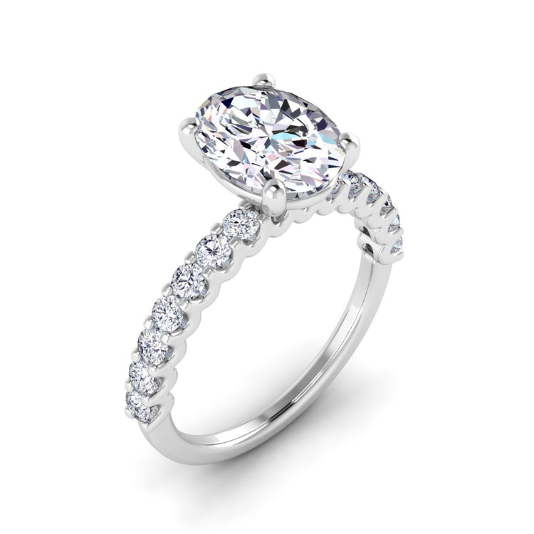 petite u prong engagement ring