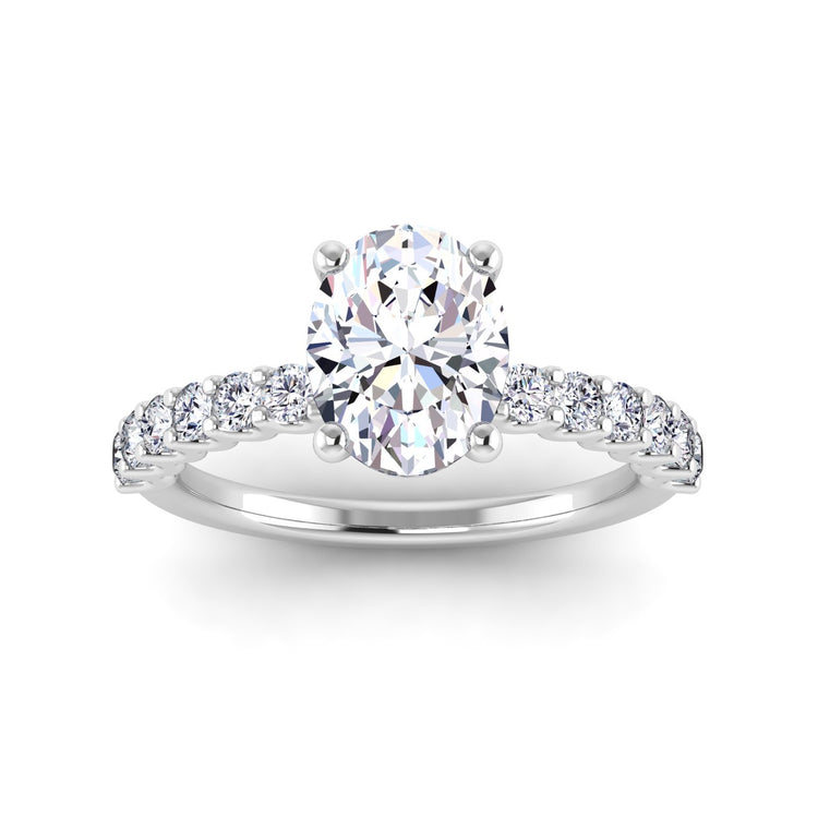 petite u prong engagement ring