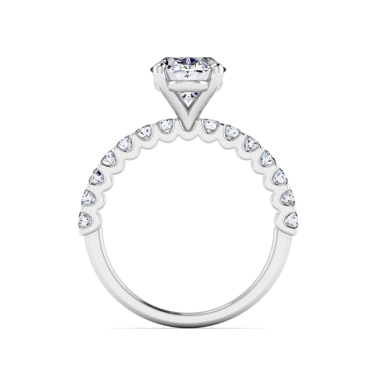 petite u prong engagement ring