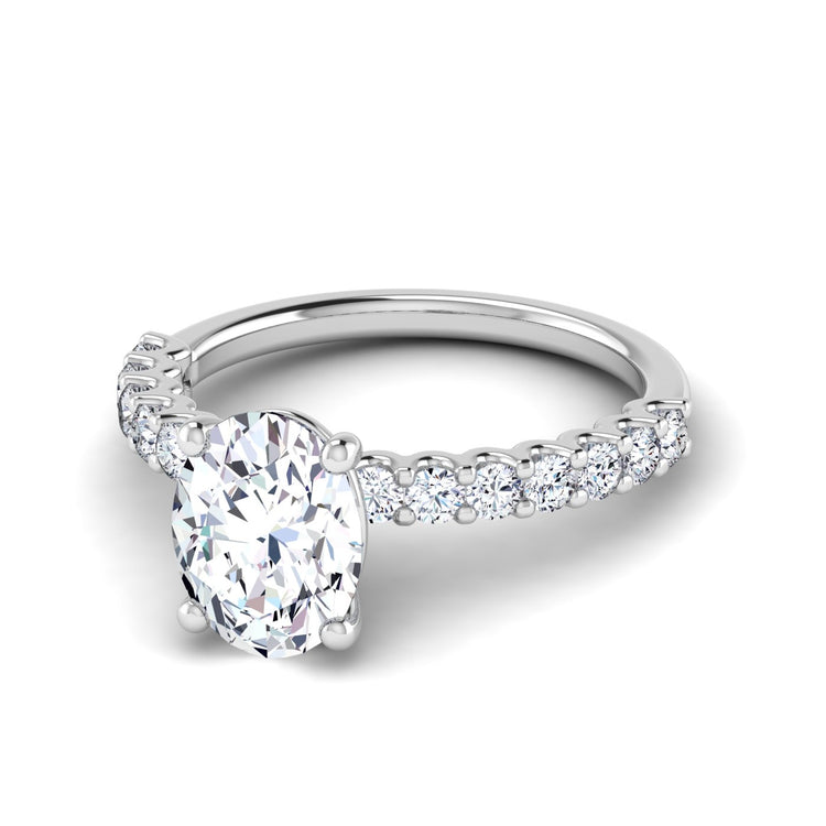 petite u prong engagement ring