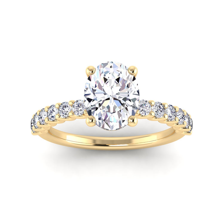 petite u prong engagement ring