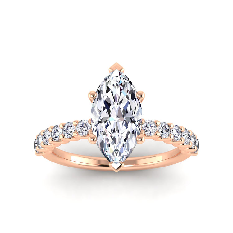 petite u prong engagement ring