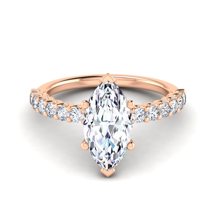 petite u prong engagement ring
