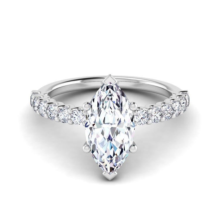 petite u prong engagement ring