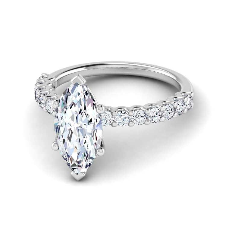 petite u prong engagement ring