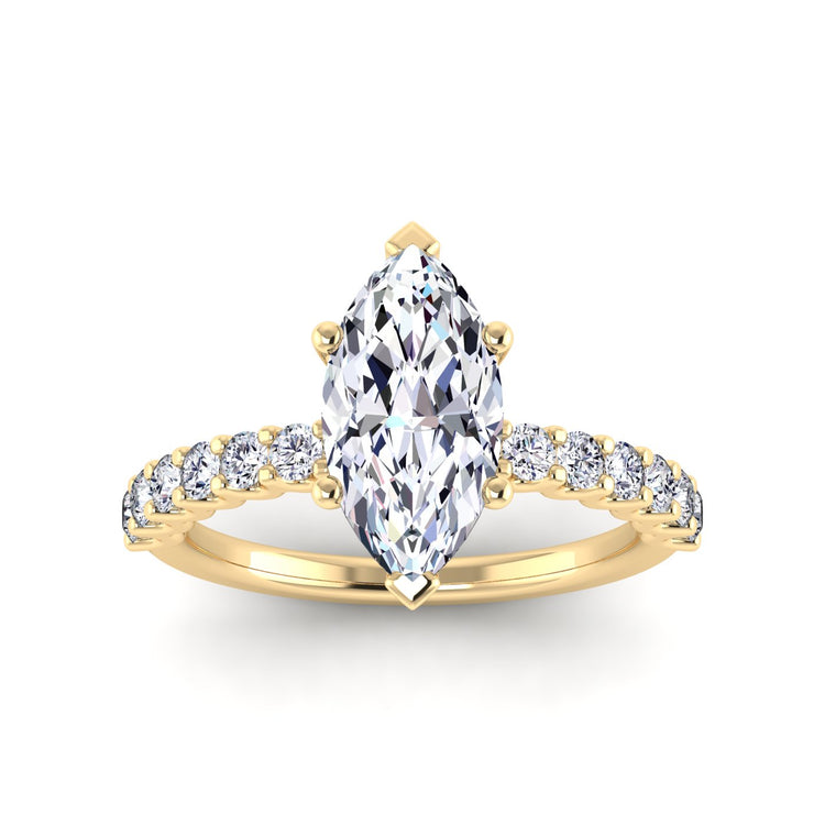 petite u prong engagement ring