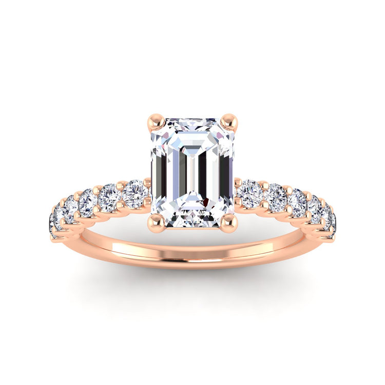 petite u prong engagement ring