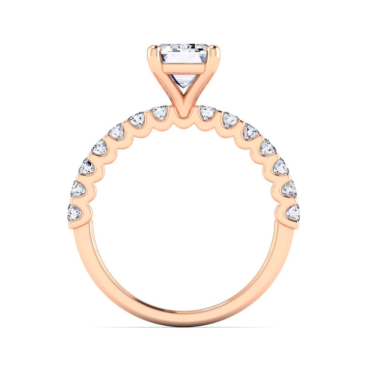 petite u prong engagement ring