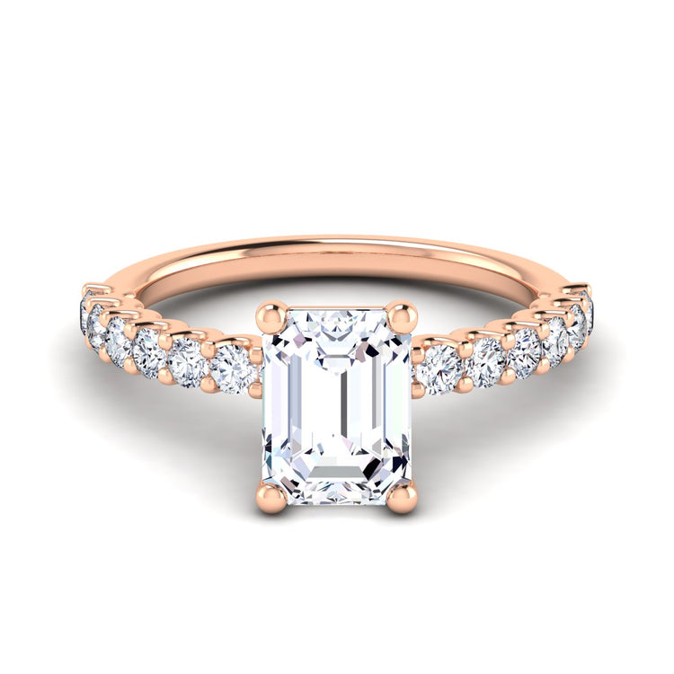 petite u prong engagement ring