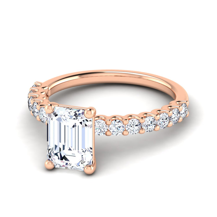 petite u prong engagement ring