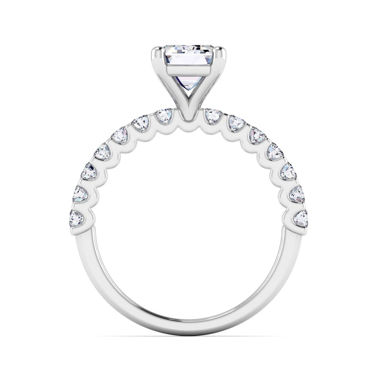 petite u prong engagement ring