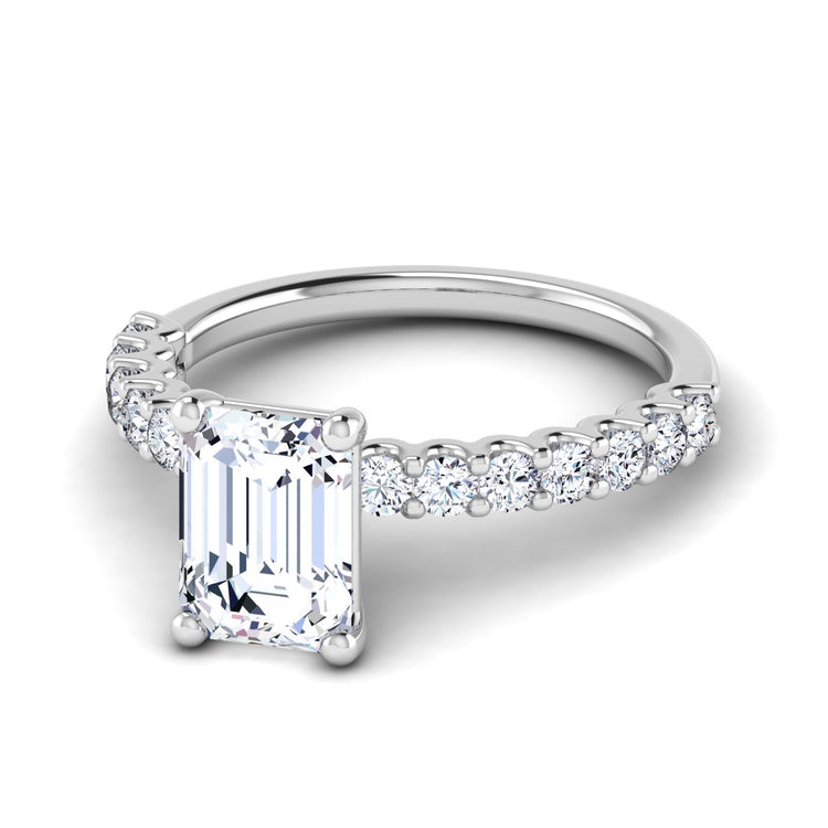 petite u prong engagement ring