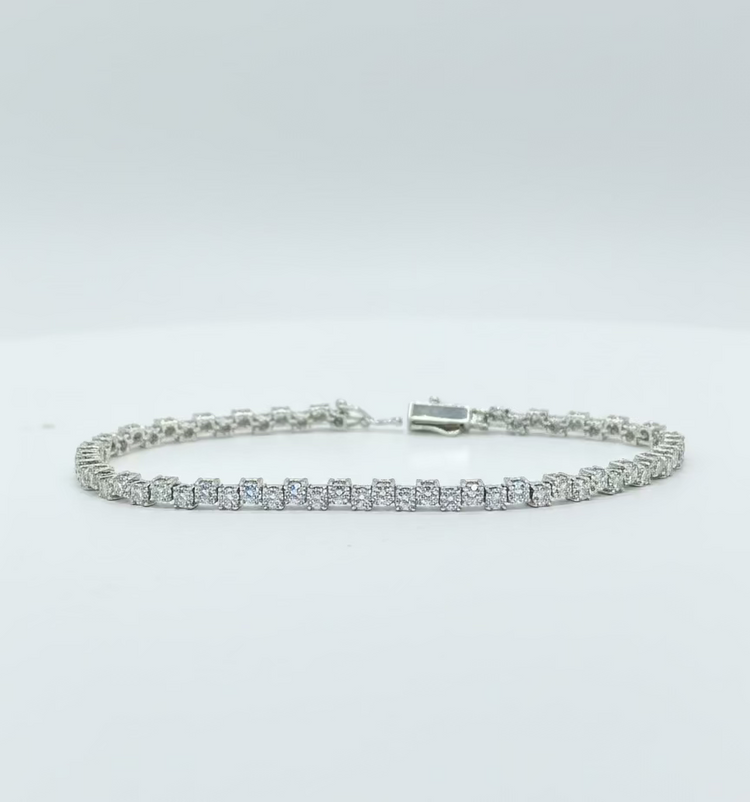 Criss Cross Tennis Bracelet 4.81ct